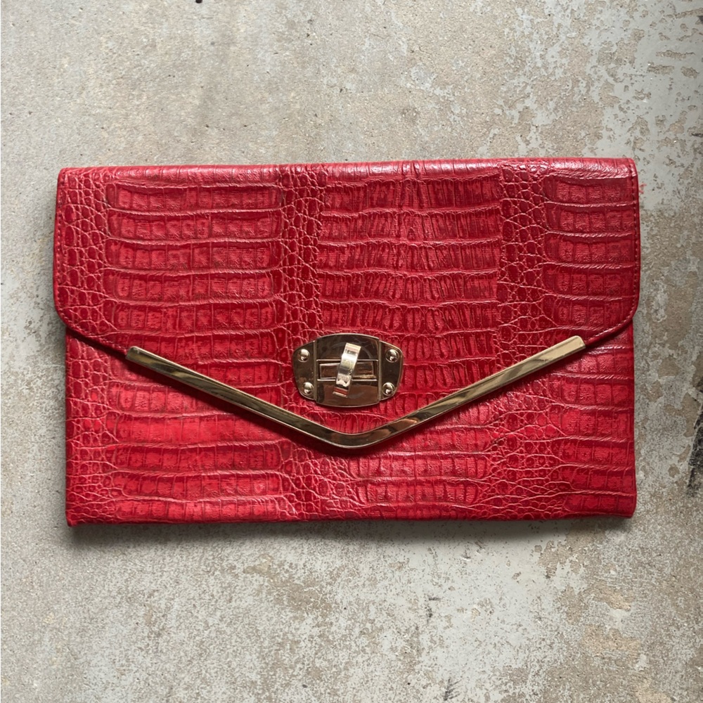 Expressions NYC red clutch